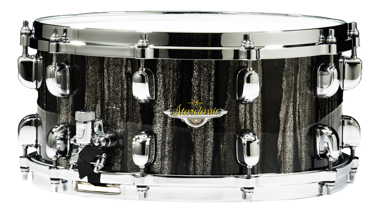 TAMA Starclassic Maple Snare Drum 14" x 8" - Black Clouds & Silver Linings/Chrome HW