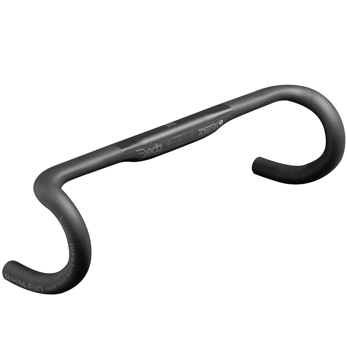 Deda Elementi Zero2 DCR RHM-Evo Drop Handlebar, PoB (Polished on Black), 40cm