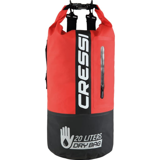 Cressi Premium Dry Bag, Black/Red, 20 LT