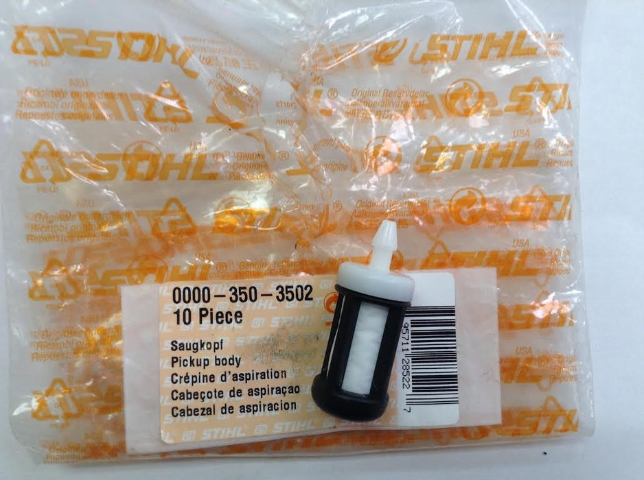 Stihl 0000-350-3502 filter head, for fuel