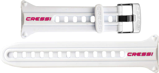 Cressi Watch Strap for Watch-Style Dive Computer, White/Pink