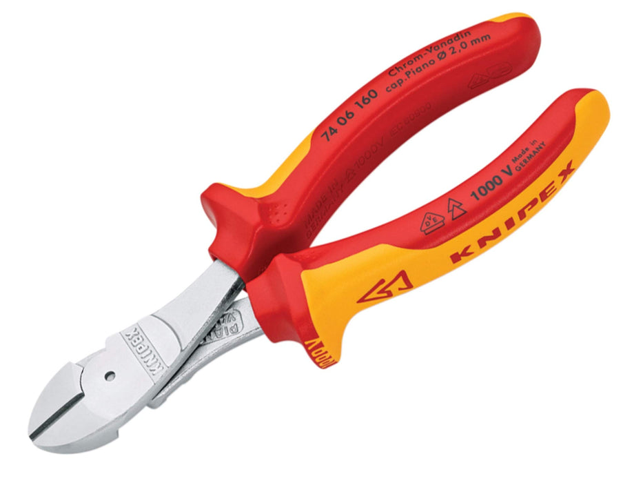 Knipex 74 06 160 SB High Leverage Diagonal Cutters 6,3" VDE-tested
