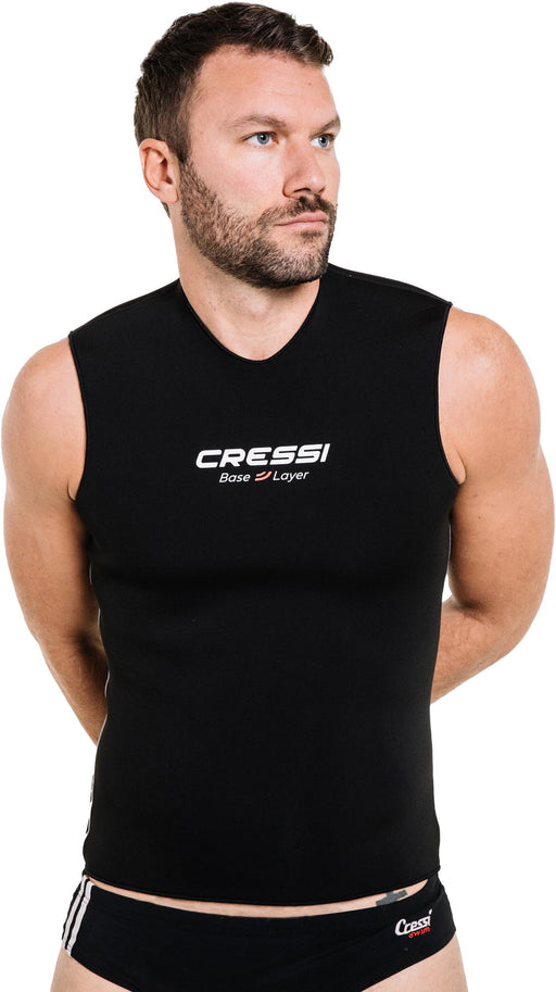 Cressi Core Vest 2.5 mm Man Thermal Oversuits, Black, L