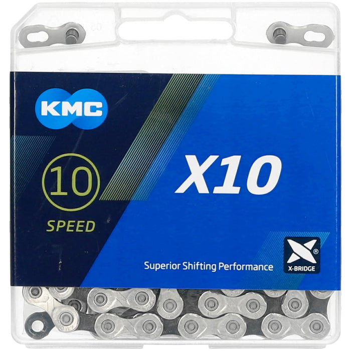 KMC BX10NB114 X10 Silver-Black x 114L-Box