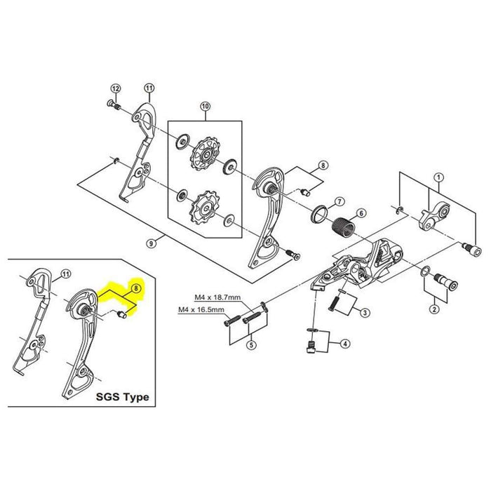 Shimano Outer Cage Plate SGSRD-M980