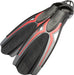Cressi Thor EBS Adjustable Open Heel Fins, Red, XS/S