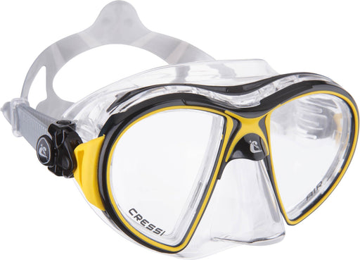 Cressi Adult Small Inner Volume Scuba Diving mask Made in The Revolutionary Crystal Silicone | Eyes Evolution Crystal