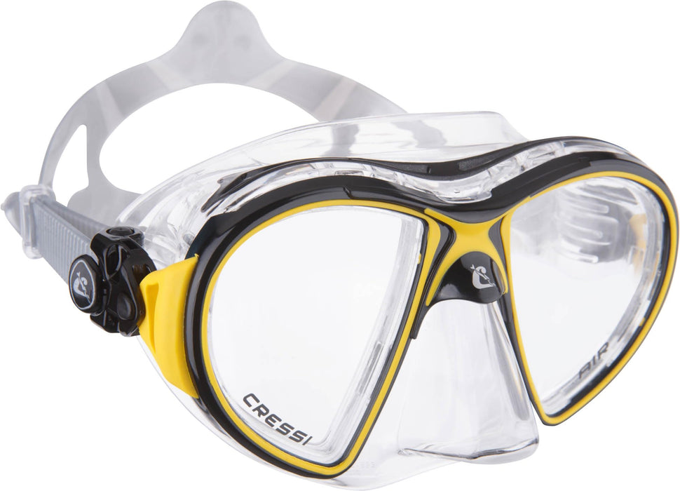 Cressi Adult Small Inner Volume Scuba Diving mask Made in The Revolutionary Crystal Silicone | Eyes Evolution Crystal