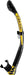 Cressi Alpha Ultra Dry Snorkel, Black/Black/Yellow