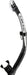 Cressi Alpha Ultra Dry Snorkel, Black/Black/White