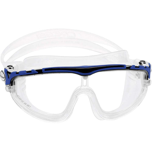 Cressi Adult Wide View Swim Mask | Skylight: made in Italy, Clear/Black