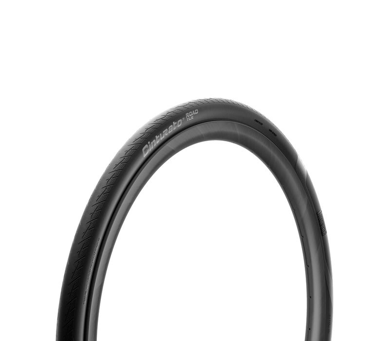 Pirelli Cinturato Road Bike Tyre, Tubeless Ready TLR, 700 x 26c, Black