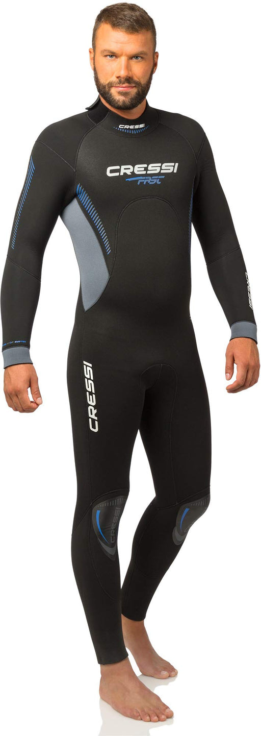 Cressi - Fast 7mm Man (Black/Blue) [M/3]