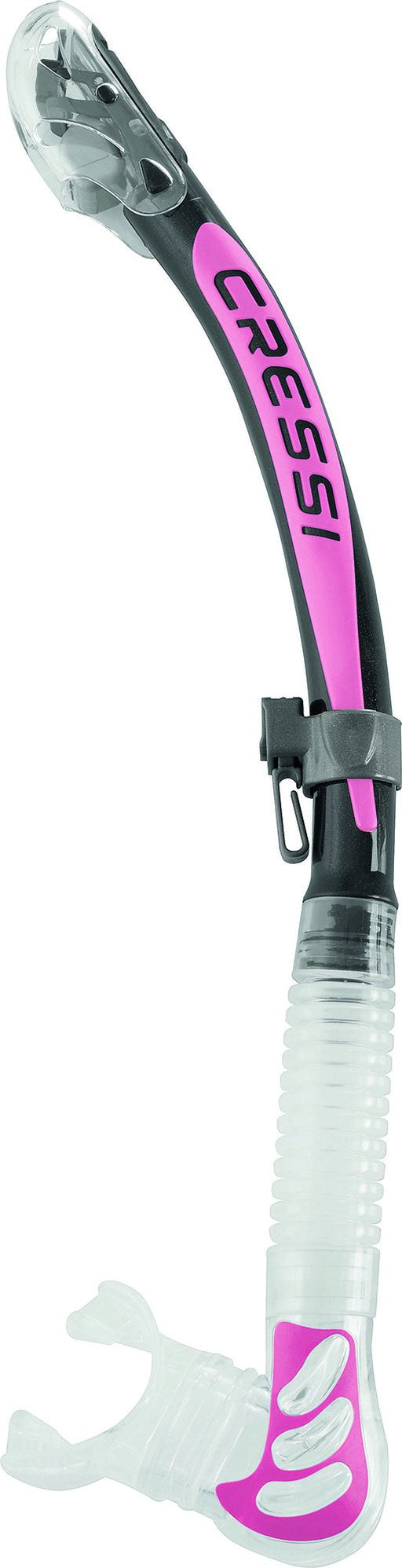 Cressi Alpha Ultra Dry Snorkel, Silve/Pink