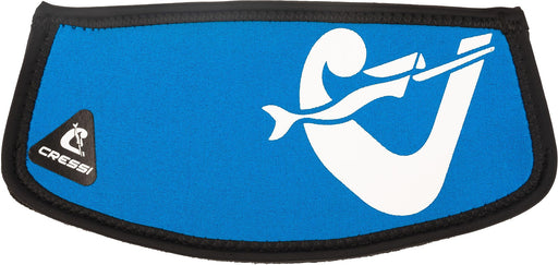 Cressi Simply Neo Mask Strap Cover, Blue/White