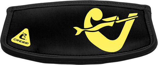 Cressi Simply Neo Mask Strap Cover, Black/Yellow