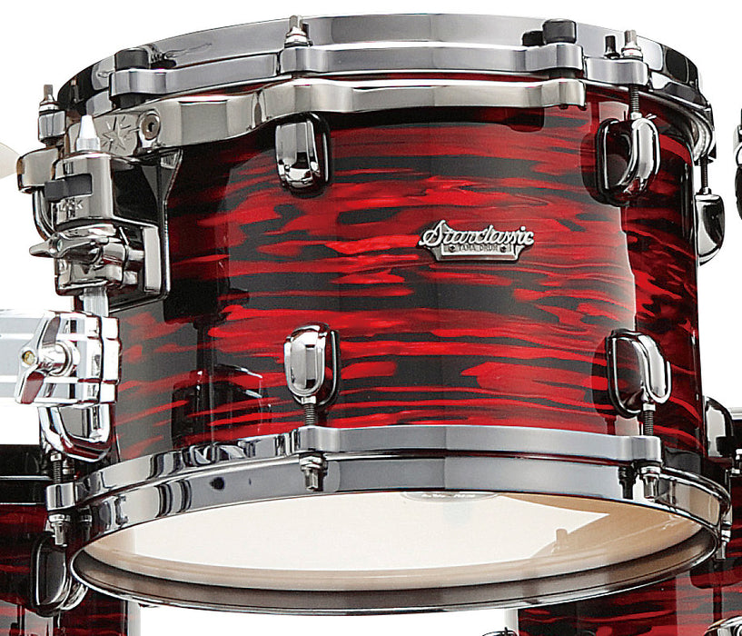 TAMA Starclassic Maple Duracover Wrap Rack Tom 10" x 8" - Red Oyster/Black Nickel HW