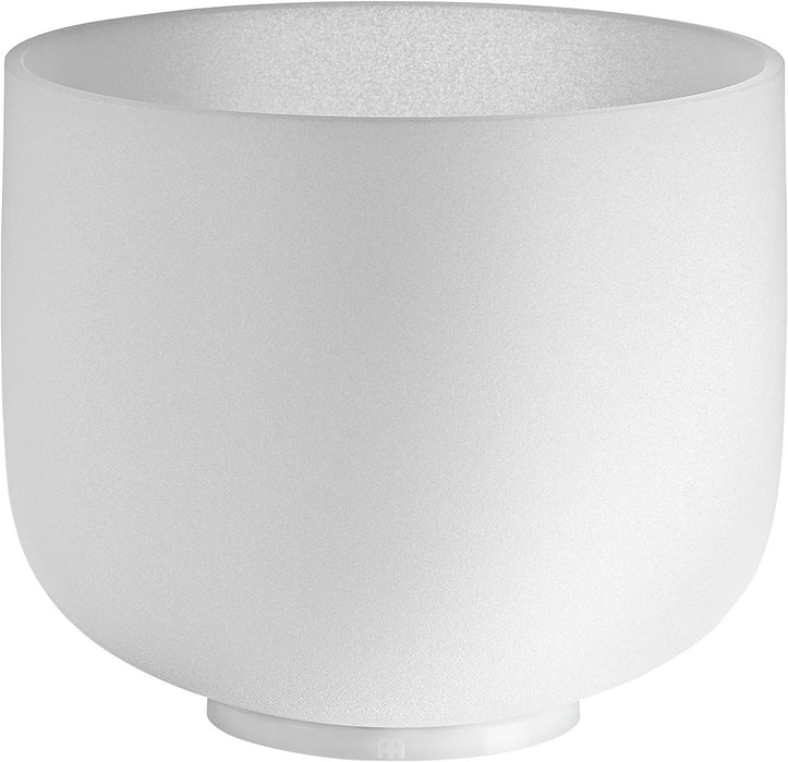 MEINL Sonic Energy White-Frosted Crystal Singing Bowl 8" - F4/Heart Chakra/432 Hz