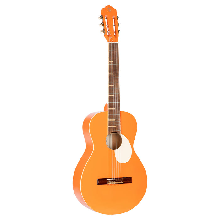 ORTEGA Gaucho Series 4/4 Nylon String Guitar 6-String - Orange + Gig Bag
