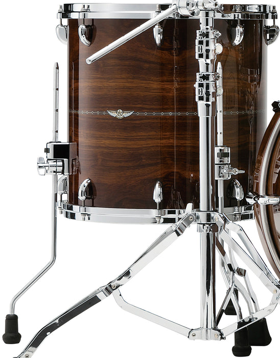 TAMA STAR Bubinga Floor Tom 16" x 16" - Natural Indian Laurel/Chrome HW/Inlay: Only Outside