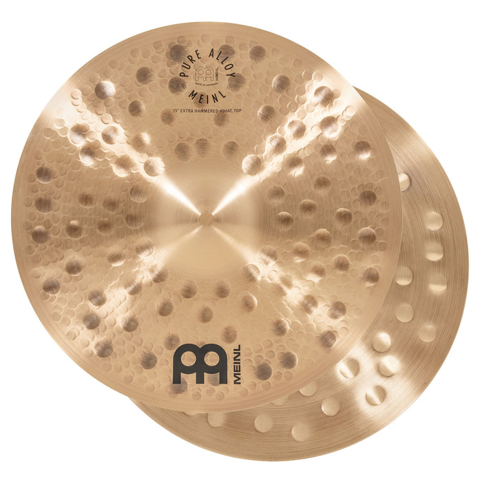 MEINL Cymbals Pure Alloy Extra Hammered Hihat - 15"