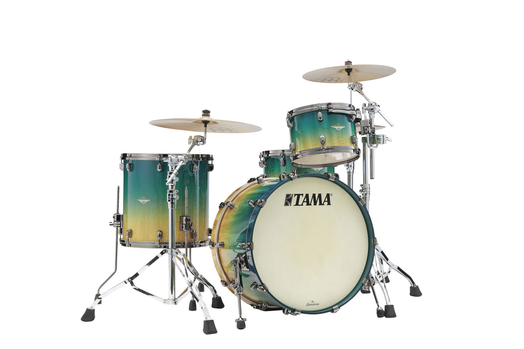 TAMA Starclassic Maple Exotic Shell Kit 3 pcs - Marine Shoreline Movingui Fade/Black Nickel HW