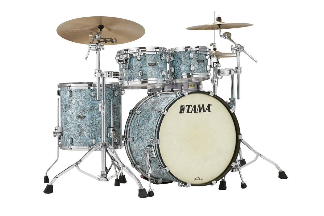 TAMA Starclassic Maple Duracover Wrap Shell Kit 4 pcs - Sky Blue Swirl/Chrome HW