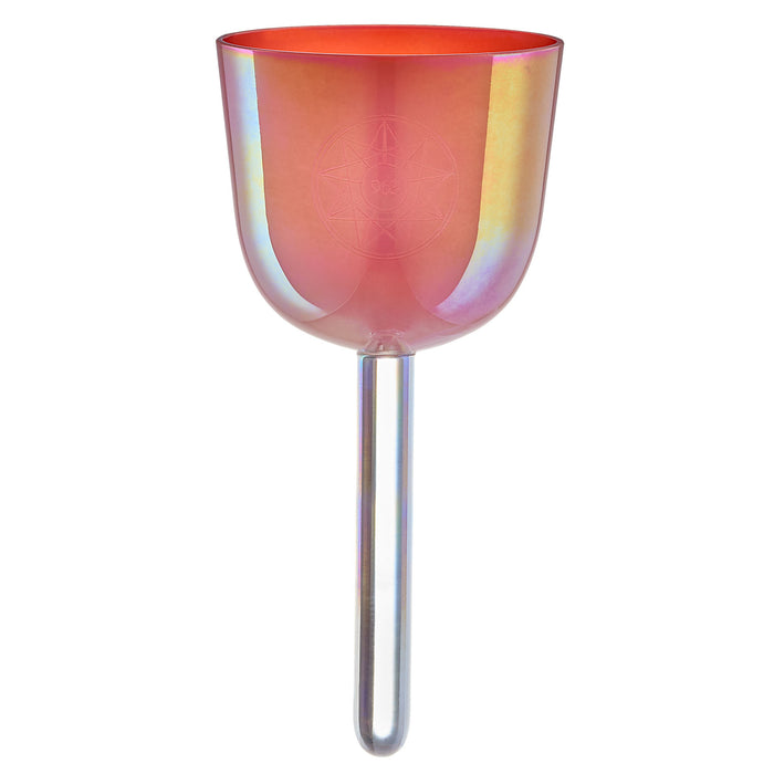 Meinl Sonic Energy 3.25" Essence Solfeggio Crystal Singing Bowl 963 Hz, Coral Reef