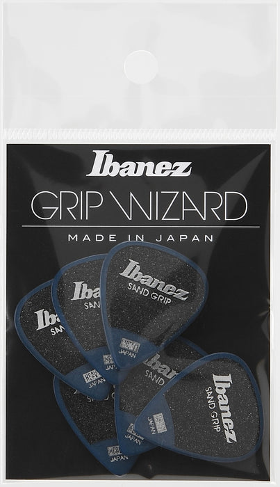 IBANEZ Grip Wizard Series Sand Grip Flat Picks - 6 pcs