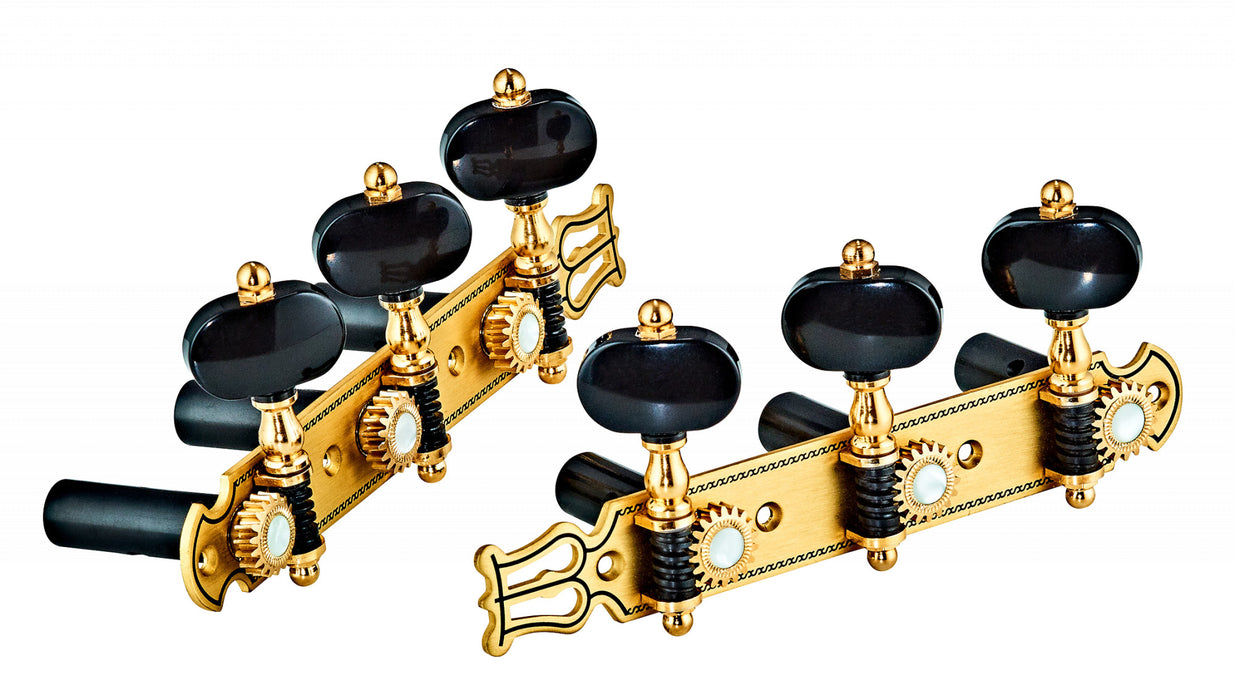 ORTEGA Premium Guitar Tuning Machines - Gold/Black