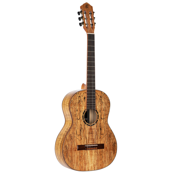 ORTEGA The Private Room 4/4 Nylon String Guitar 6-String - Spalted Maple Natural + Gig Bag
