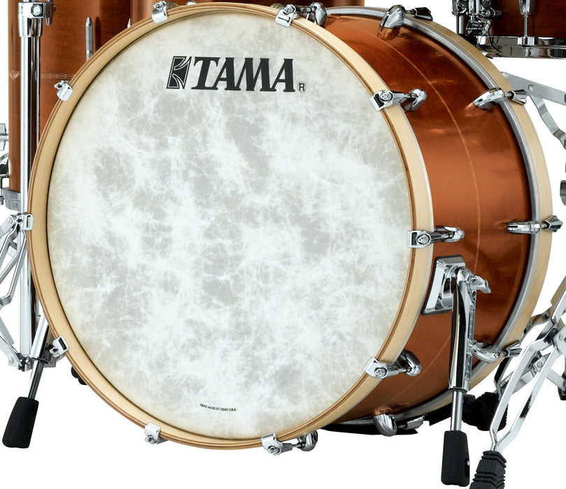 TAMA STAR Maple Bass Drum 22" x 18" - Satin Antique Brown/Chrome HW/Drum Hoop Matched with Inlay (outside)