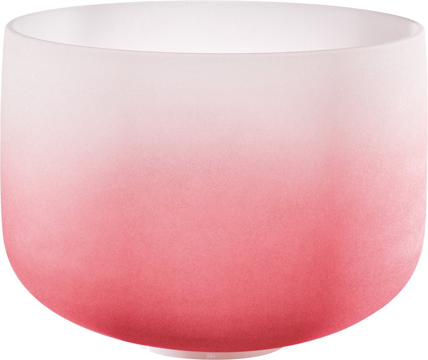 MEINL Sonic Energy Color-Frosted Crystal Singing Bowl 14" - C4/Root Chakra/440 Hz - Red
