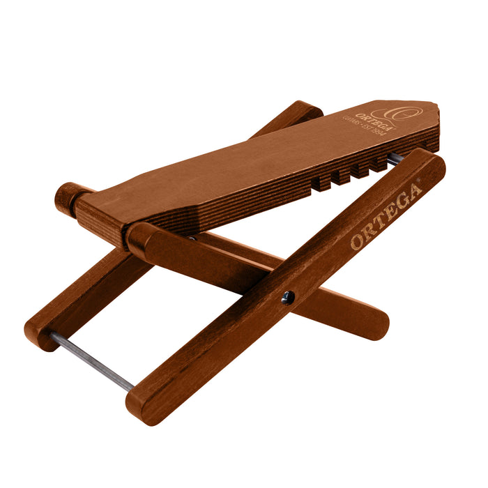 ORTEGA Wooden Foot Stool - Dark Brown