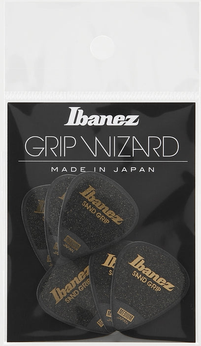 IBANEZ Grip Wizard Series Sand Grip Flat Picks - 6 pcs