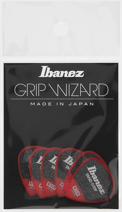 IBANEZ Grip Wizard Series Sand Grip Flat Picks - 6 pcs