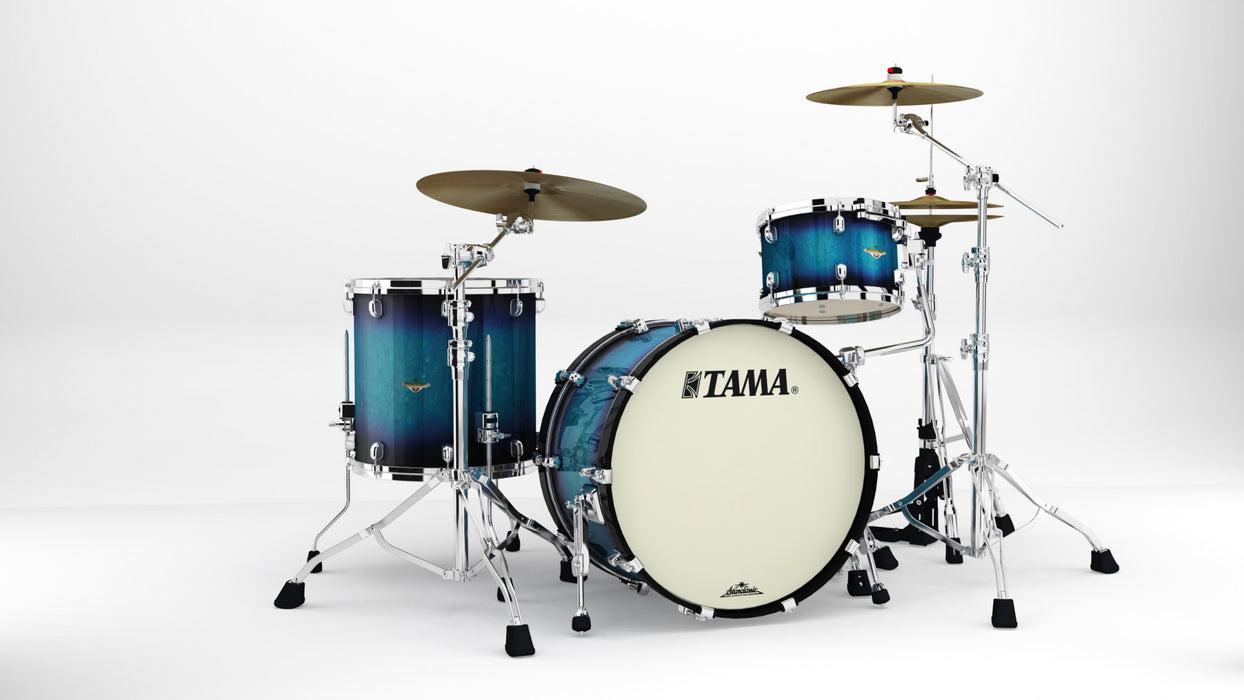 TAMA Starclassic Maple Lacquer Shell Kit 3 pcs - Molten Electric Blue Burst/Chrome HW