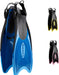 Cressi Palau Adjustable Open Heel Fins, Blue/Azure, XS/S