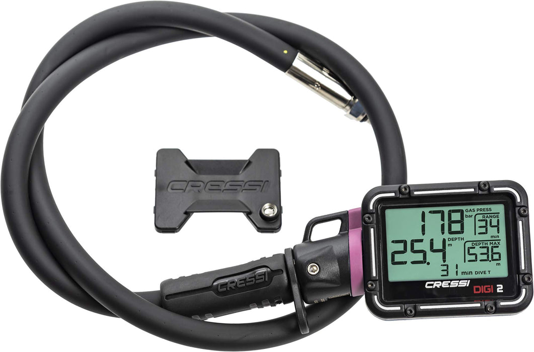 Cressi Digi2 Digital Depth & Pressure Gauges, Pink