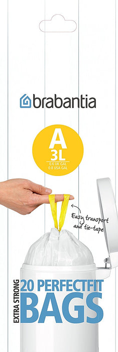 Brabantia Trash bags 3l size A 20pcs. 311727
