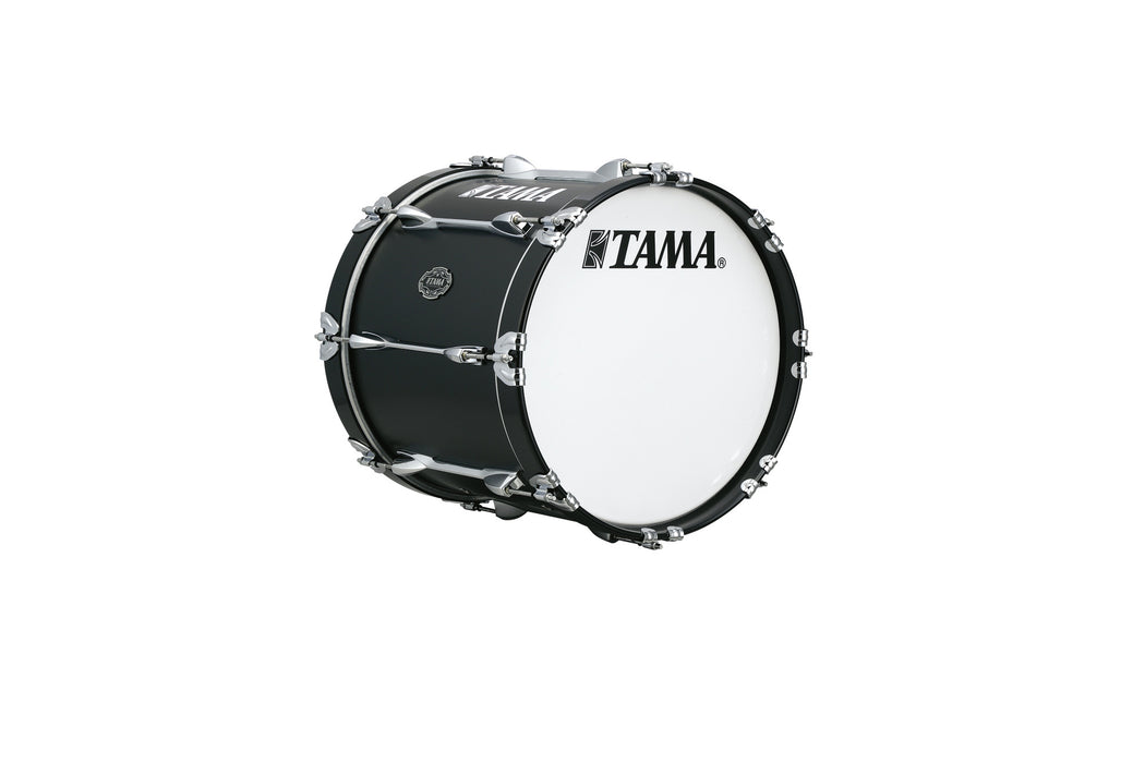 TAMA Fieldstar Premium Marching Bass Drum 16" x 14" - Satin Black/Chrome HW
