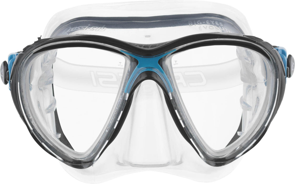 Cressi Big Eyes Evolution, Clear/Black/Blue