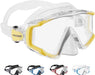 Cressi Liberty Triside Spe Diving Mask, Clear/Yellow/Silver
