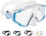 Cressi Liberty Triside Spe Diving Mask, Clear/Blue/Silver