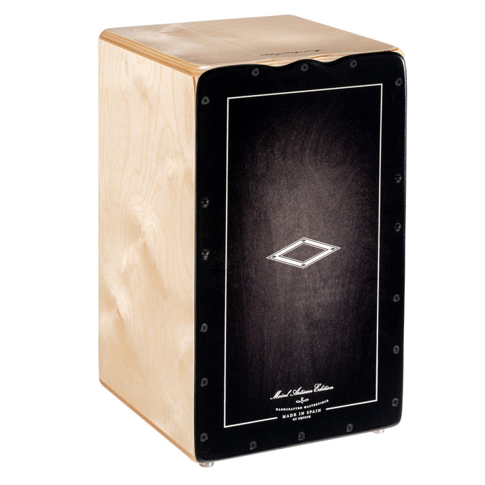 MEINL Percussion Artisan Edition Series String Cajon Soleá Line - Ebony Burst