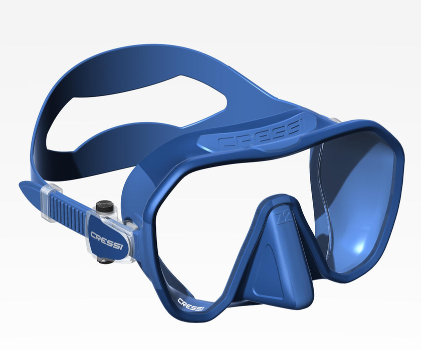 Cressi Z2S Frameless Masks, Blue Metal