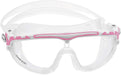 Cressi Adult Wide View Swim Mask | Skylight: made in Italy, Clear/White/Pink