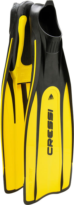 Cressi Pro Star Full Foot Fins - Yellow, Size: 41-42