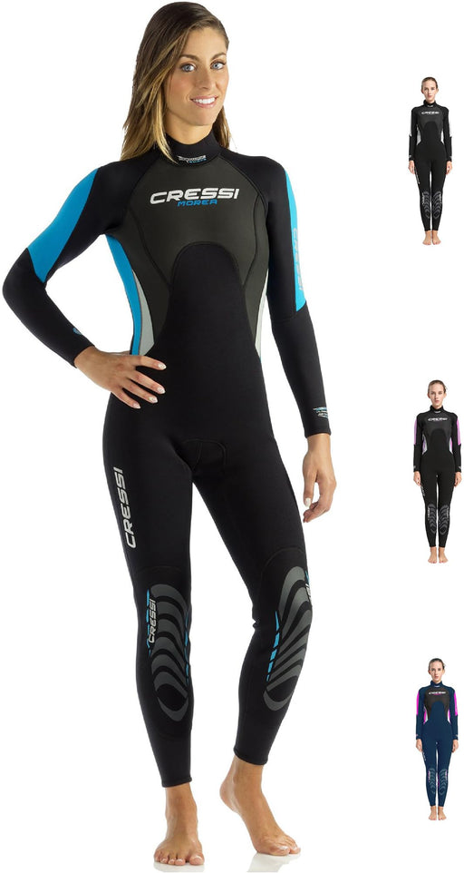 Cressi Morea 3 mm, Black/Aquamarine, L
