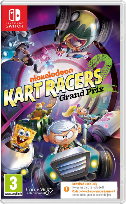 MAXIMUM GAMES Nickelodeon Kart Racers 2: Grand Prix (Code in a Box) Switch